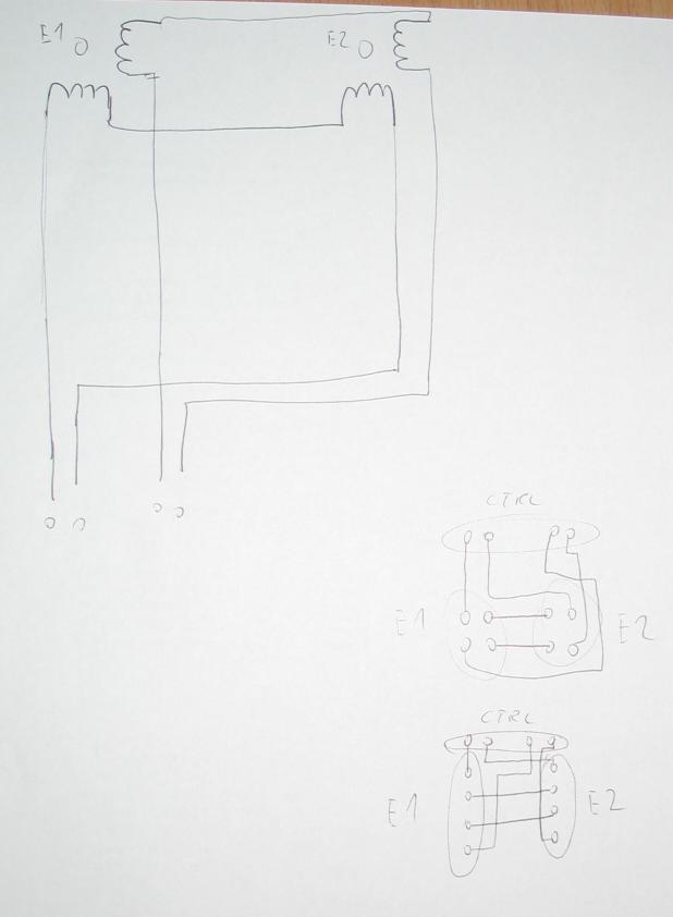 wiring concept for two OZ stepper motors