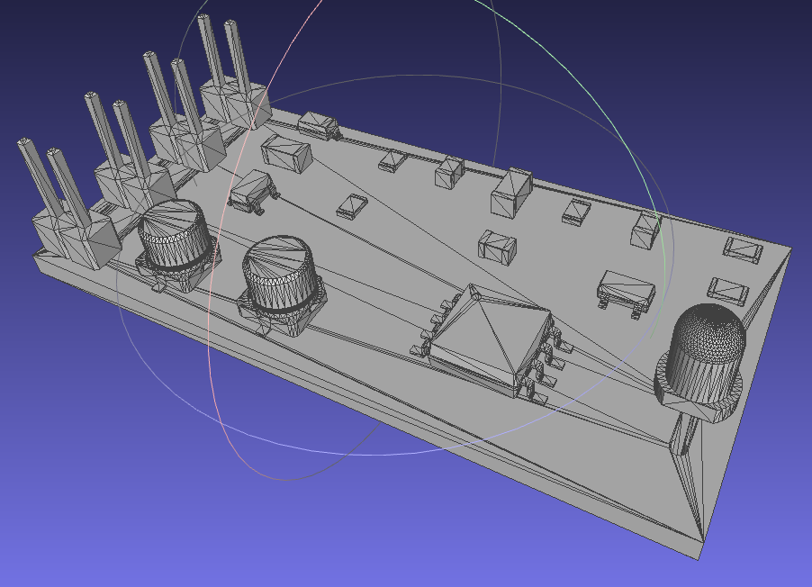 toy satellite PCB in STL format